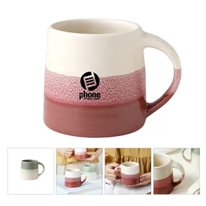 Small coffee cup with colorful mini vintage ceramic design