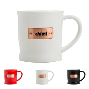 Coffee Mug with Copper Plate