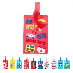 PVC Luggage Tags for Suitcases W/ Blank ID Card