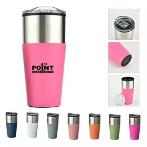 16oz Stainless Steel Insulated Travel Mug with Lid