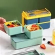 Double Plastic Bento Box | https://www.bestnamebadges.com