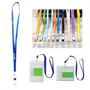 Custom Color Polyester Lanyard with Clip