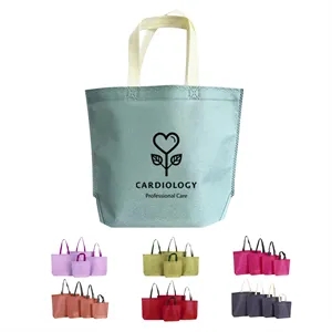 Reusable Non Woven Grocery Tote Bag W/ Handle 17.7"x14"x4"
