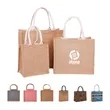 Burlap Tote / Jute Bag | https://www.bestnamebadges.com