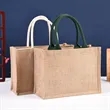 Burlap Tote / Jute Bag | https://www.bestnamebadges.com