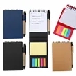 Combined Kraft Paper Coil Memo Pad Sticky Notes | https://www.bestnamebadges.com