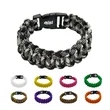 Colorful Paracord Bracelet with Plastic Clasp | https://www.bestnamebadges.com