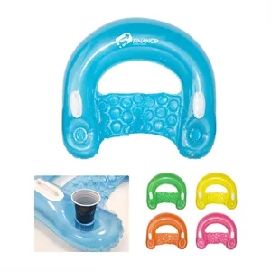 Inflatable Chair Floats Loungers with Cup Holders