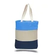 Canvas Tri-Color Promotional Tote Bag | https://www.bestnamebadges.com
