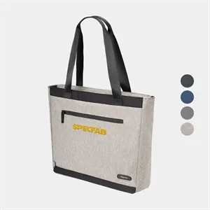 RejuVe® Milano Recycled Heather Executive Tote Bag | https://www.bestnamebadges.com