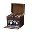 Standing 2-Slot Watch Winder + 8-Slot Storage Box With Light | https://www.bestnamebadges.com