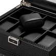 Standing 2-Slot Watch Winder + 8-Slot Storage Box With Light | https://www.bestnamebadges.com