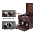 Standing 2-Slot Watch Winder + 8-Slot Storage Box With Light | https://www.bestnamebadges.com