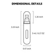 5ML Matte Finish Spray Bottle | https://www.bestnamebadges.com