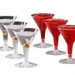 6OZ Disposable Plastic Cocktail Glasses | https://www.bestnamebadges.com