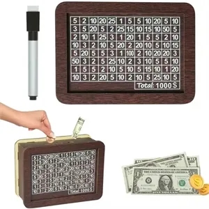 Nostalgic wooden piggy bank