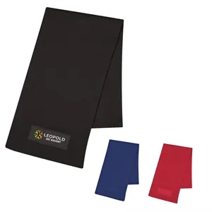 Knit Scarf With Patch | https://www.bestnamebadges.com