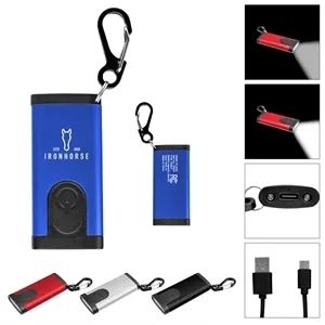 Slim Rechargeable Cob Flashlight | https://www.bestnamebadges.com