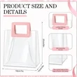 Clear Gift Bag with Handle and Sheer Ribbon | https://www.bestnamebadges.com