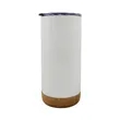 Stainless Steel Mug with Cork Bottom | https://www.bestnamebadges.com
