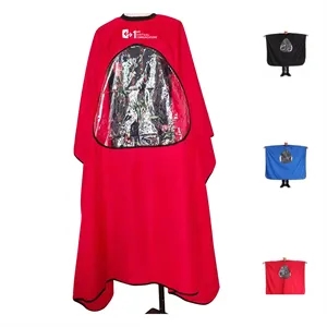 Professional Salon Barber Cape With Clear Window