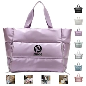 Down Cotton Padded Ladies Crossbody Bag Female Tote