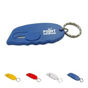 Mini Retractable Knife Box Cutter Letter Opener Keychain