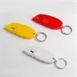 Mini Retractable Knife Box Cutter Letter Opener Keychain | https://www.bestnamebadges.com