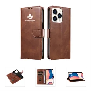 PU Strong Magnetic Phone Wallet Case with Card Holder