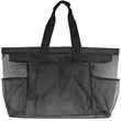 Mesh Beach Tote Bag With Zipper And Pockets | https://www.bestnamebadges.com