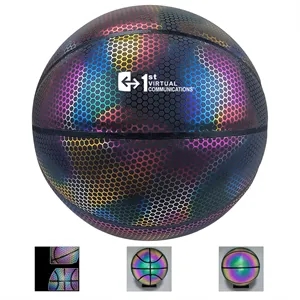 Reflective Glowing Holographic Luminous Basketball