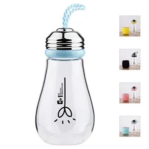 Bulb Shaped Glass Water Bottles