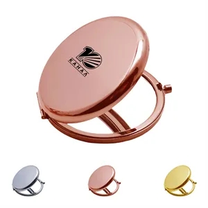 Portable Folding Compact Mirror W/ One Side 2x Magnifying