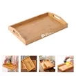 Rectangle Bamboo Tray With Handles | https://www.bestnamebadges.com