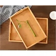 Rectangle Bamboo Tray With Handles | https://www.bestnamebadges.com