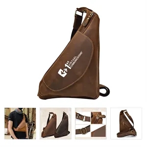 Genuine Leather Chest Retro Crossbody Bag