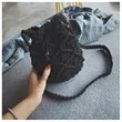 Cotton Linen String Drawstring Crossbody Beach Woven Bag | https://www.bestnamebadges.com