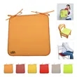 Non Slip Square Seat Covers Chair Mat Cushion Pads with Ties | https://www.bestnamebadges.com