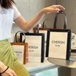 Custom Shopping Paper Ribbon Gift Sale Tote Bag | https://www.bestnamebadges.com