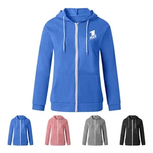 Women'S Color Block Zip Up Hoodie Sweatshirt/Long Sleeve