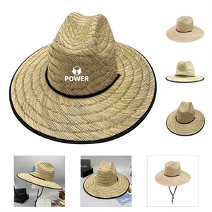 Straw Hat w/ Custom Patch