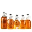 Clear Glass Syrup Bottles W/B Ribbed Lined Cap | https://www.bestnamebadges.com