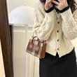 Canvas Small Checkered Cross body Bag | https://www.bestnamebadges.com