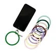 Round Silicone Bracelet Keychain | https://www.bestnamebadges.com