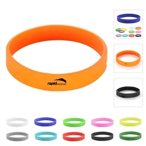 8"x0.5" Custom Silicone Bracelet Wristband