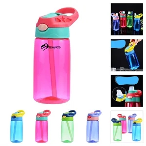 Children's Sports Bottle with Straw Lid