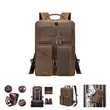 Vintage Leather Laptop Backpack | https://www.bestnamebadges.com