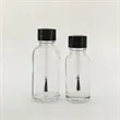 Clear Glass Boston Round Bottles | https://www.bestnamebadges.com