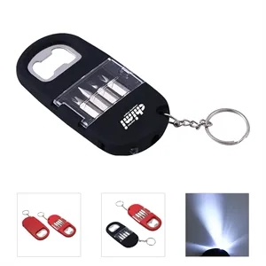 Mini Tool Kit With Bottle Opener Keychain