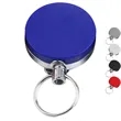 Front Side Plastic Back Metal Badge Reel w/ Belt Clip | https://www.bestnamebadges.com